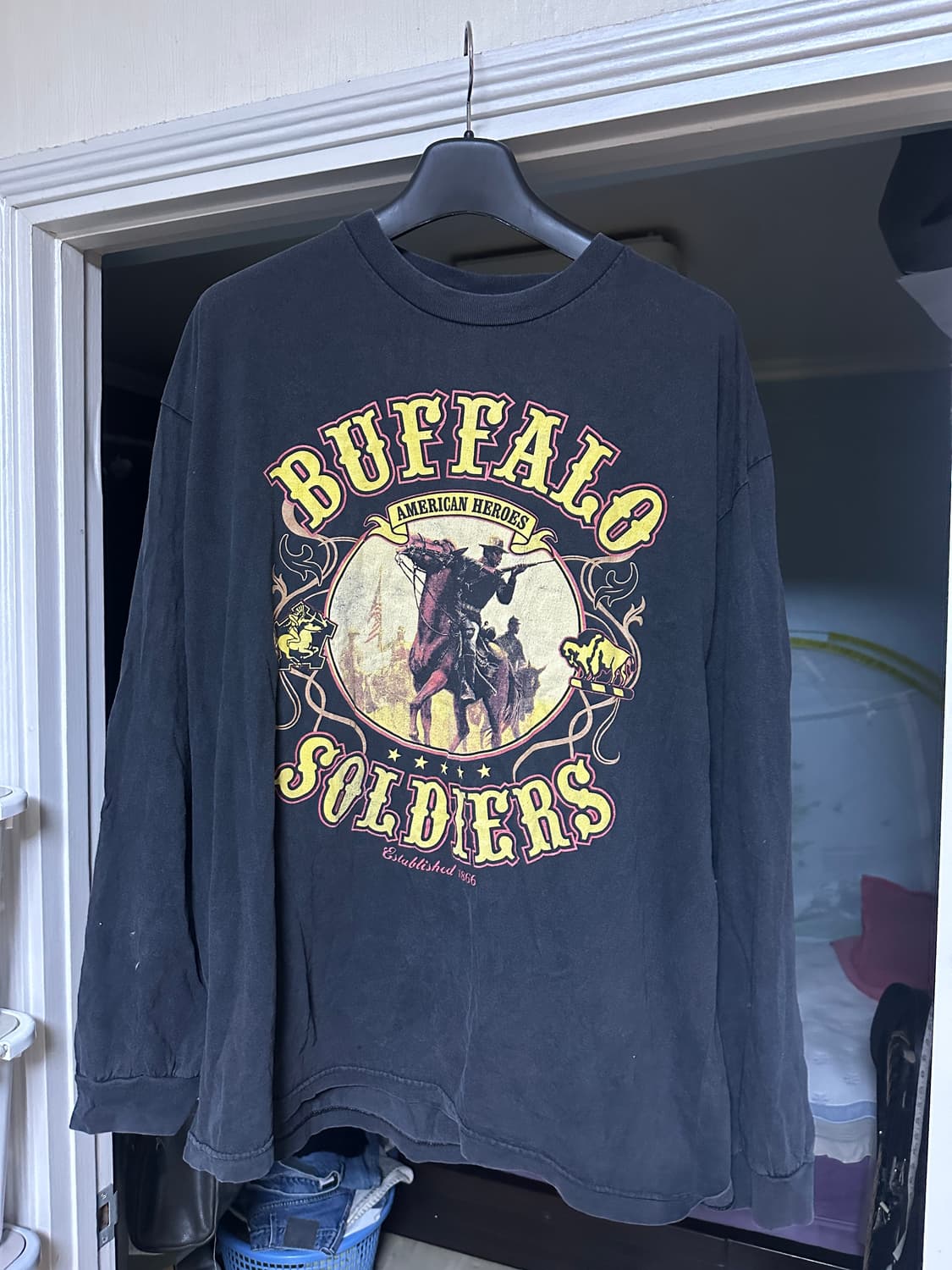 [2XL] 빈티지 프린트 롱슬리브 상품이미지1