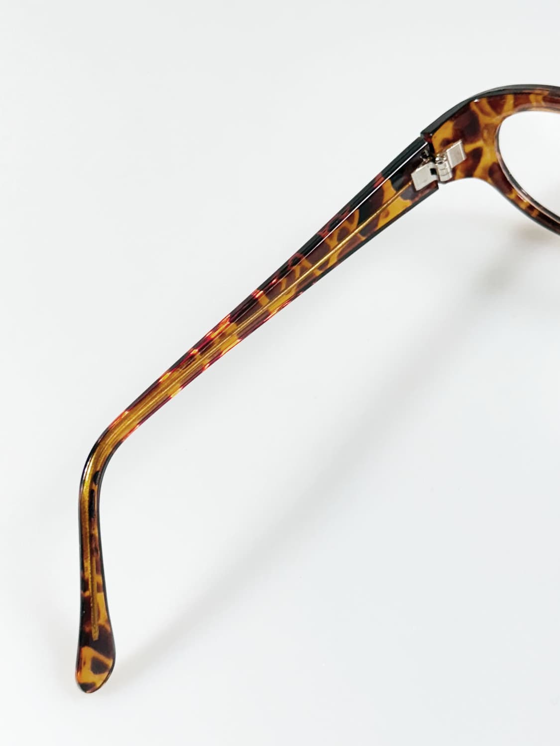 90s JOANNA 레오파드 뿔테 오벌 프레임 빈티지 안경 상품이미지7