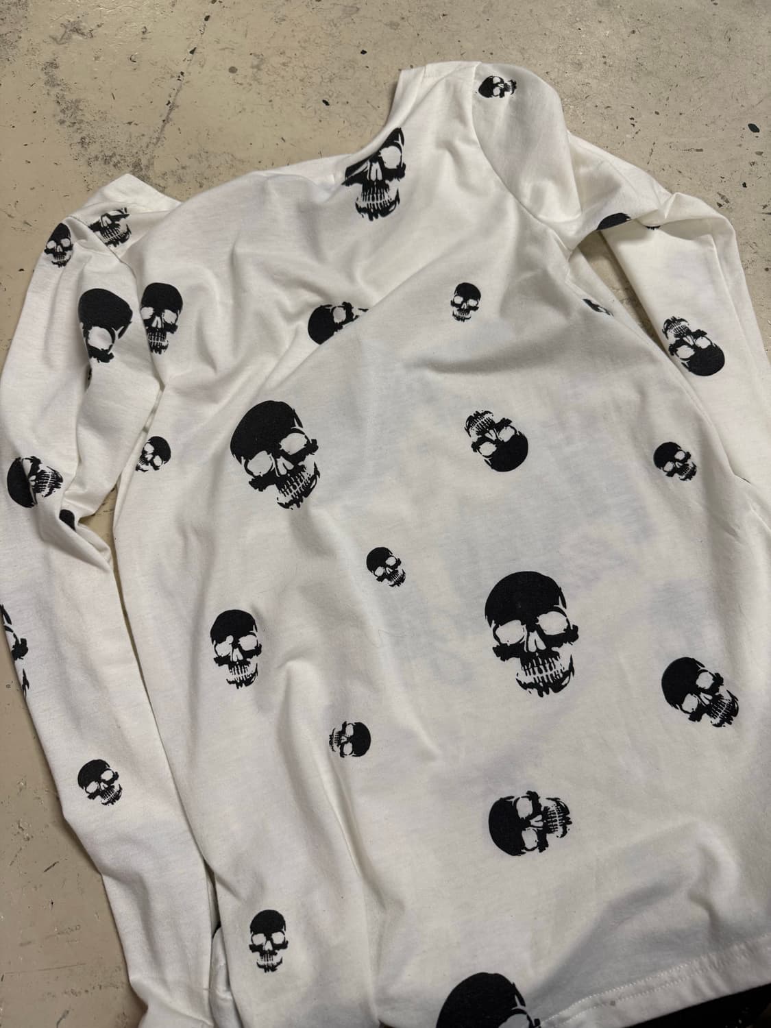 skull & girl printing long sleeve 상품이미지7