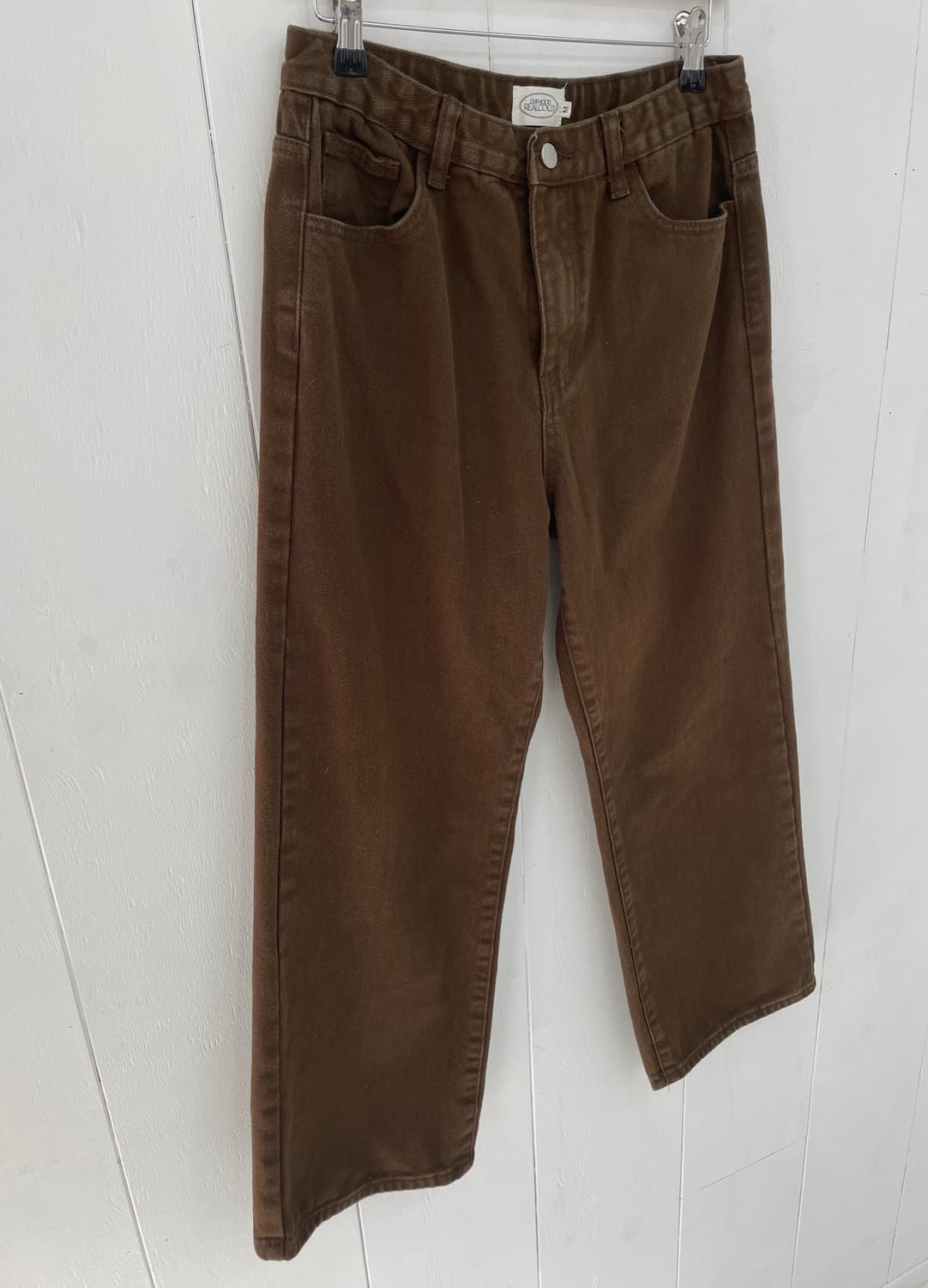 리얼코코 브라운 와이드 데님 팬츠 상품이미지6