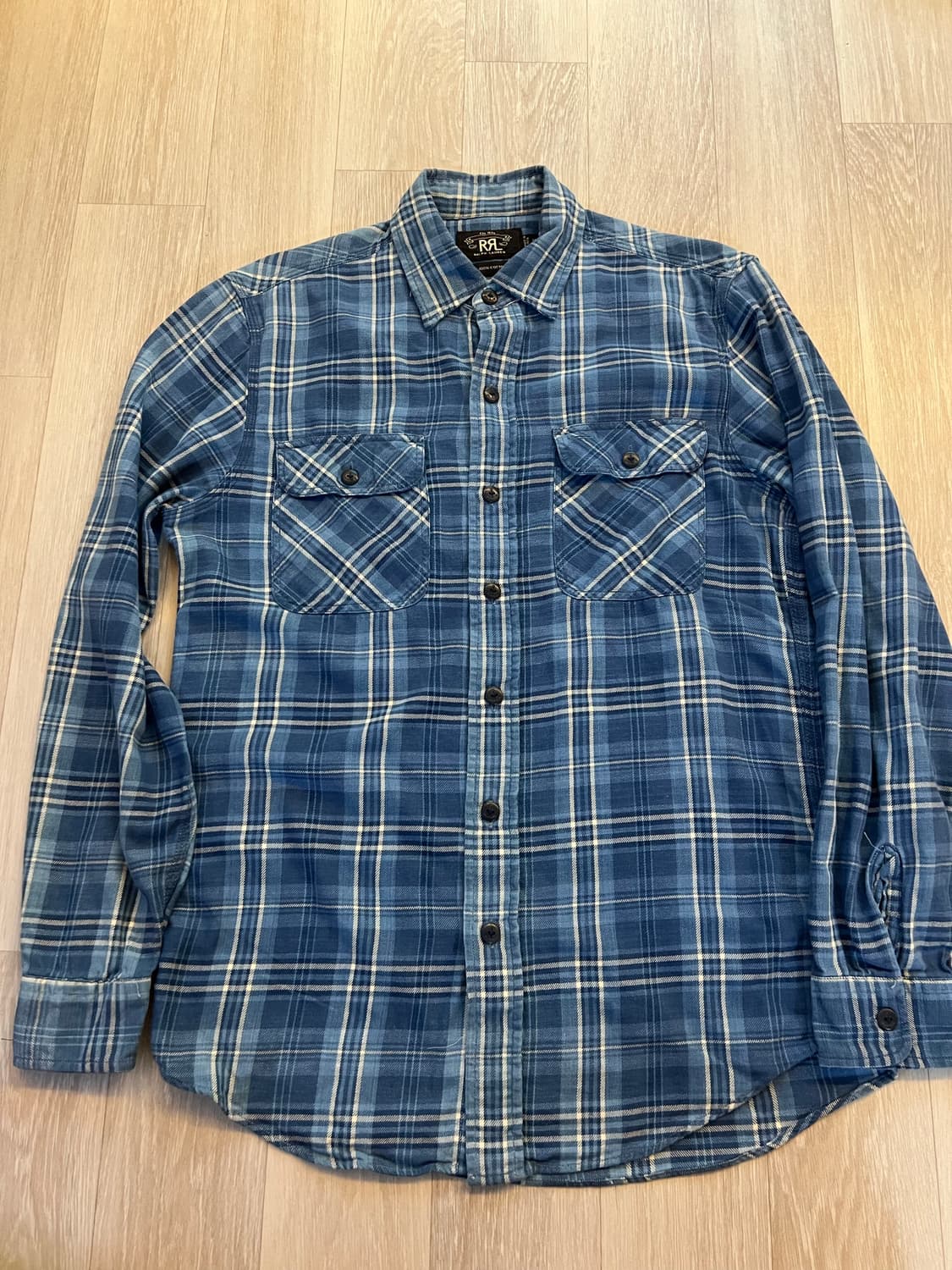 RRL flannel cotton shirts  M 상품이미지1