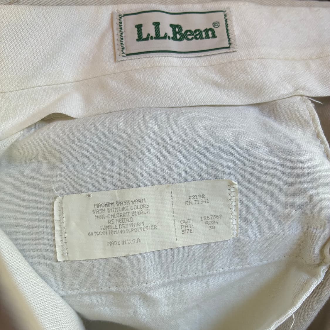 80~90s L.L.Bean Chino Pants Made In USA 상품이미지9