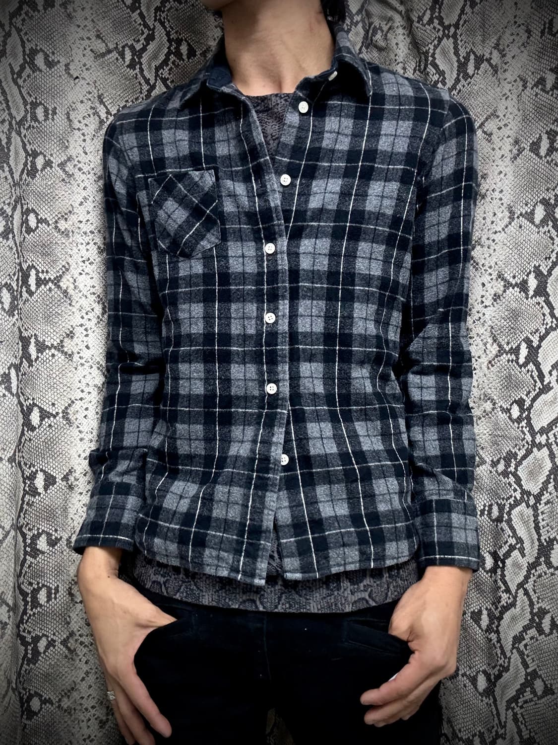 [ABAHOUSE Y2K] Check Pattern Shirts 상품이미지2