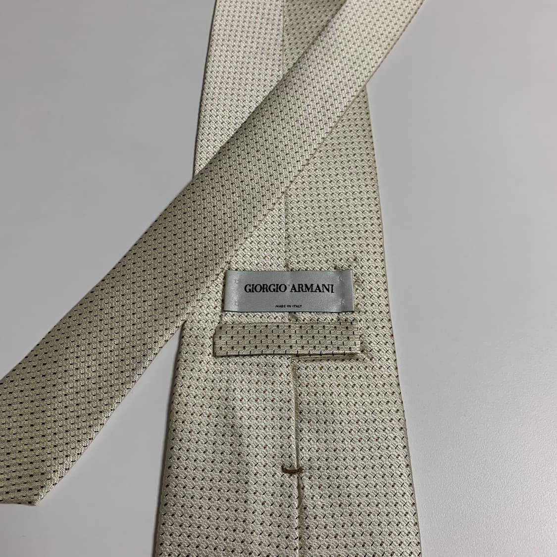 조르지오 알마니 명품넥타이 화이트컬러 100실크 A+등급 상품이미지5