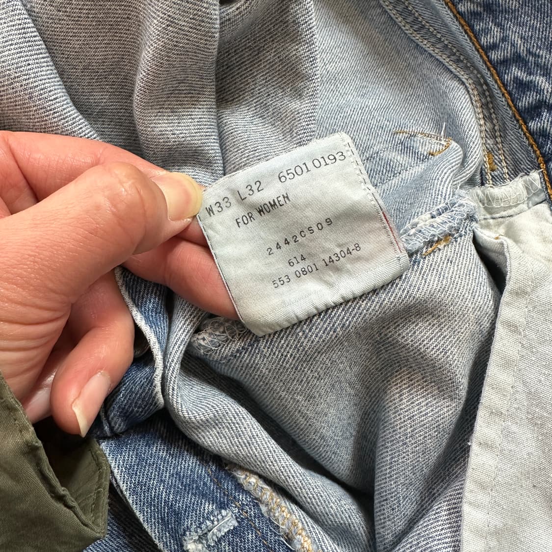 Early 00s USA 리바이스 501 블루 진 데님 팬츠 32 상품이미지9