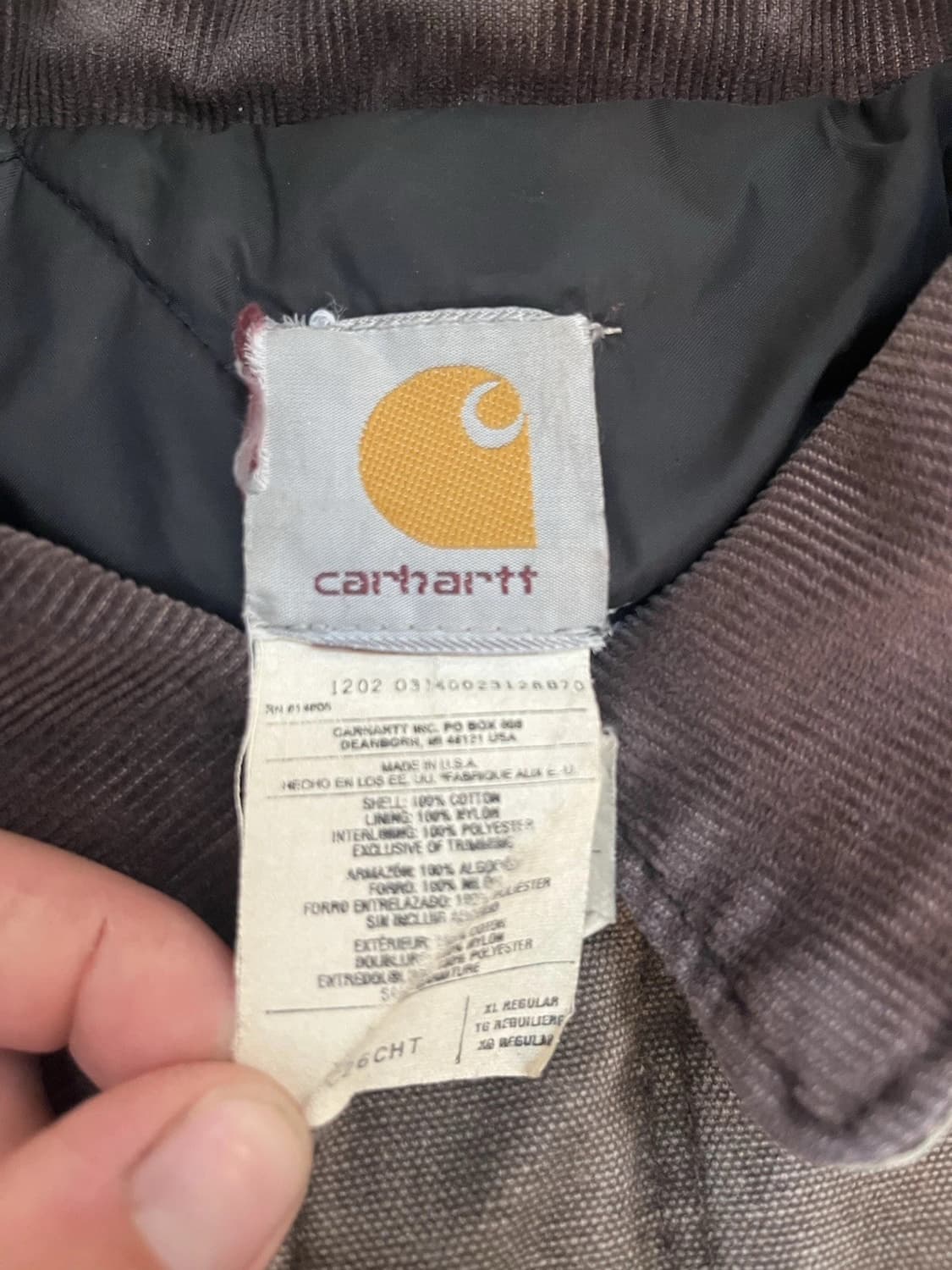 칼하트 디트로이트 C26 퀄트 자켓 XL 상품이미지6
