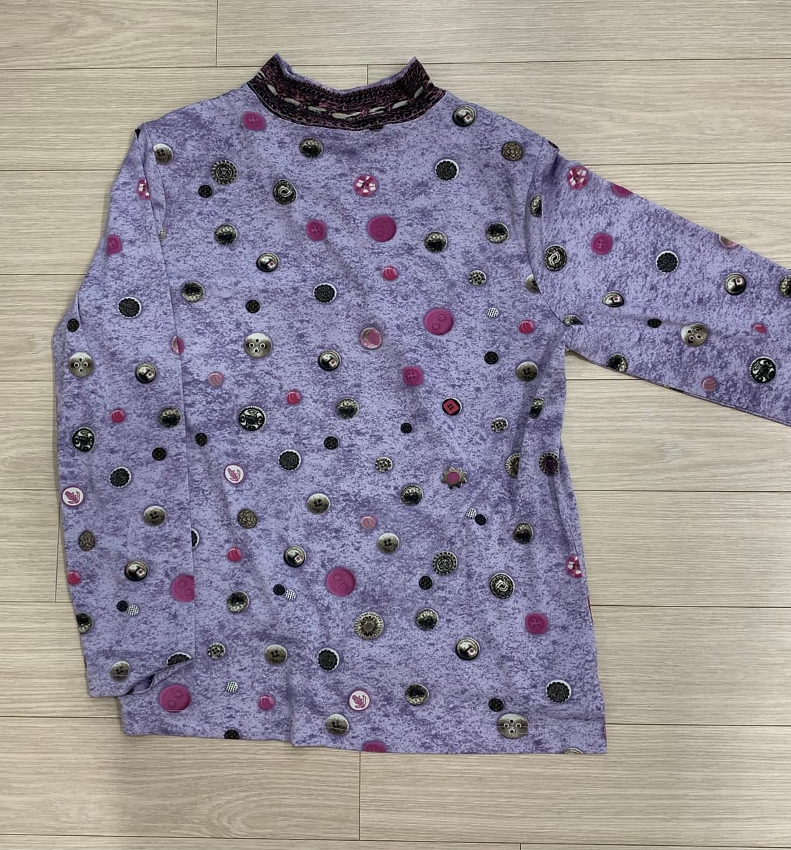 button sleeve 빈티지 버튼 롱슬리브 긴팔 티셔츠 상품이미지2