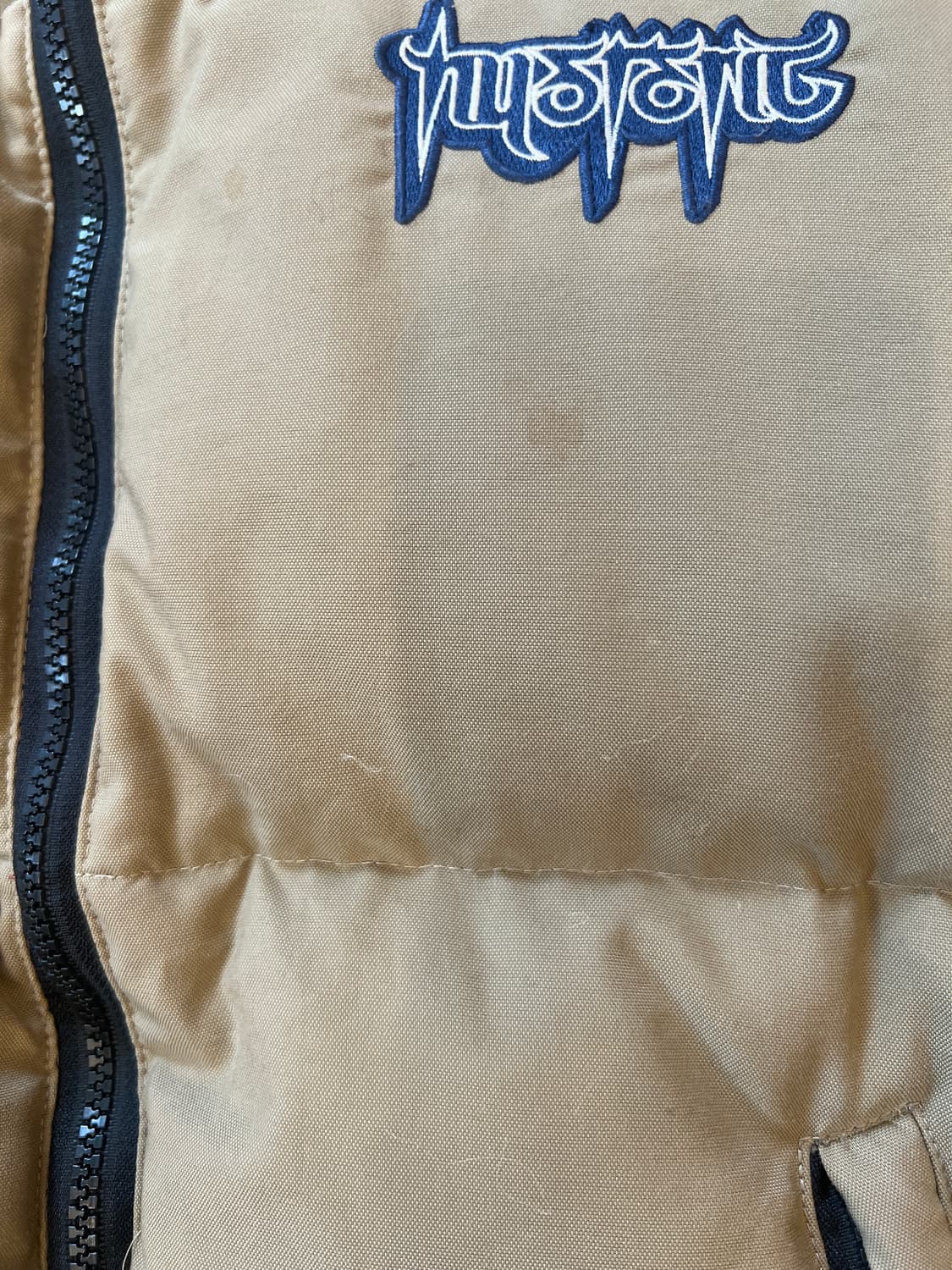 히스테릭글래머 카키베이지 로고 퀄팅 패딩 상품이미지8