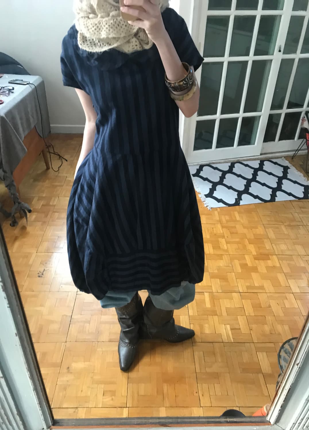 vintage stripe ballon one-piece 상품이미지5