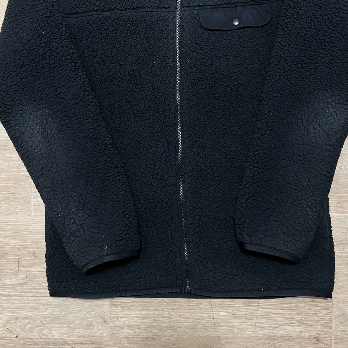 컬럼비아 와펜 포켓 후리스 플리스 집업 자켓 [블랙] L/100 상품이미지3