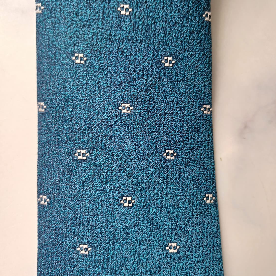 에스.티. 듀퐁 실크 블루 패턴 넥타이 8cm A+등급 E931
 상품이미지6