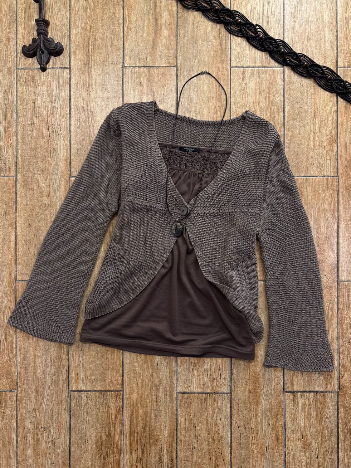 Slit Button Knit Cardigan 0102 상품이미지1