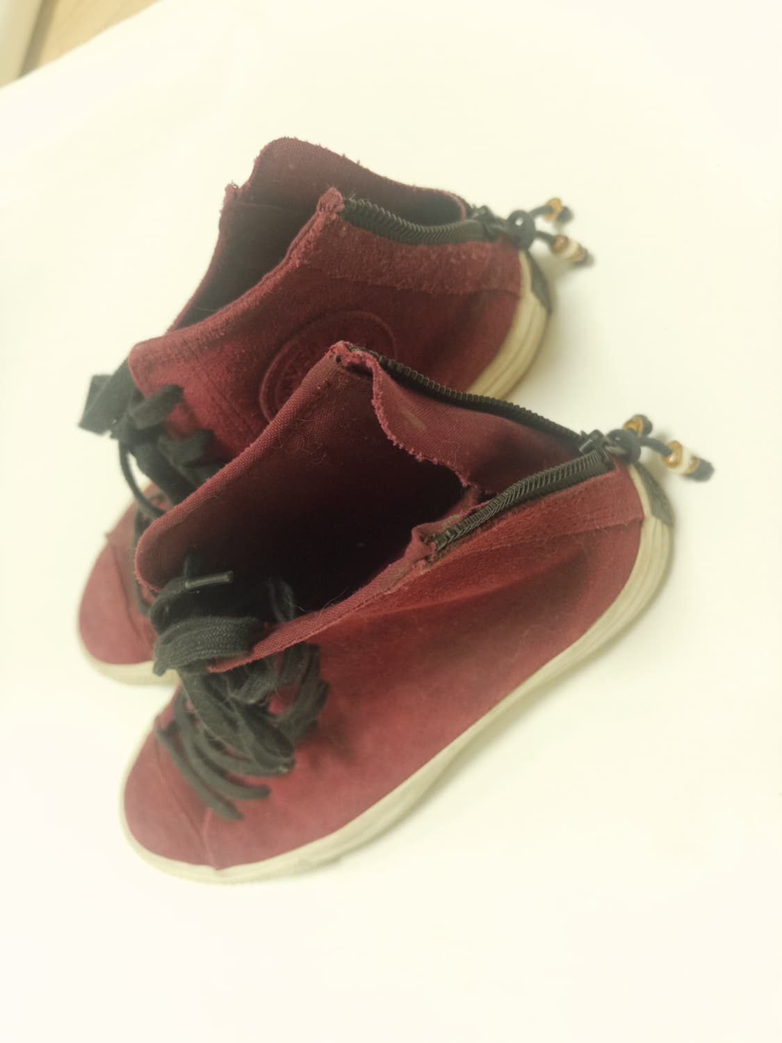Converse Burgundy Suede High Tops 상품이미지2