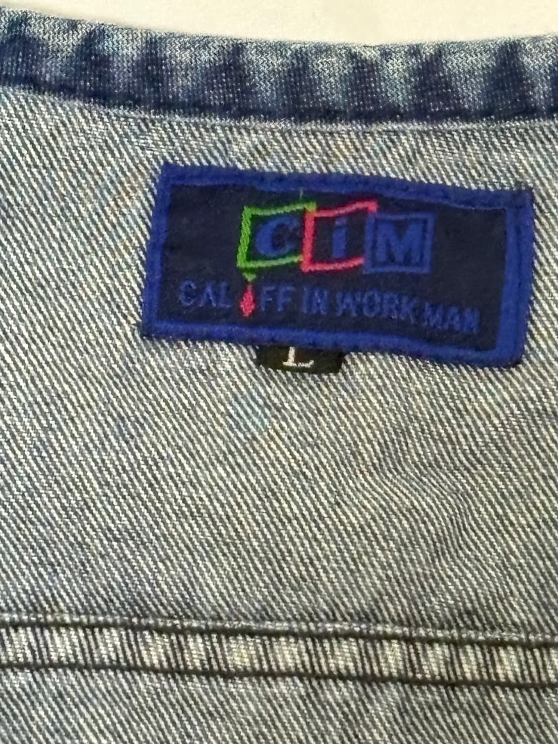 아메카지 워크웨어 데님 베스트 상품이미지2