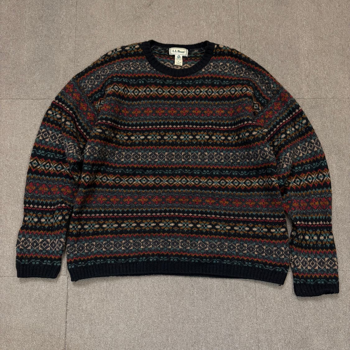 90s L.L. Bean 엘엘빈 스코틀랜드 울니트  상품이미지1