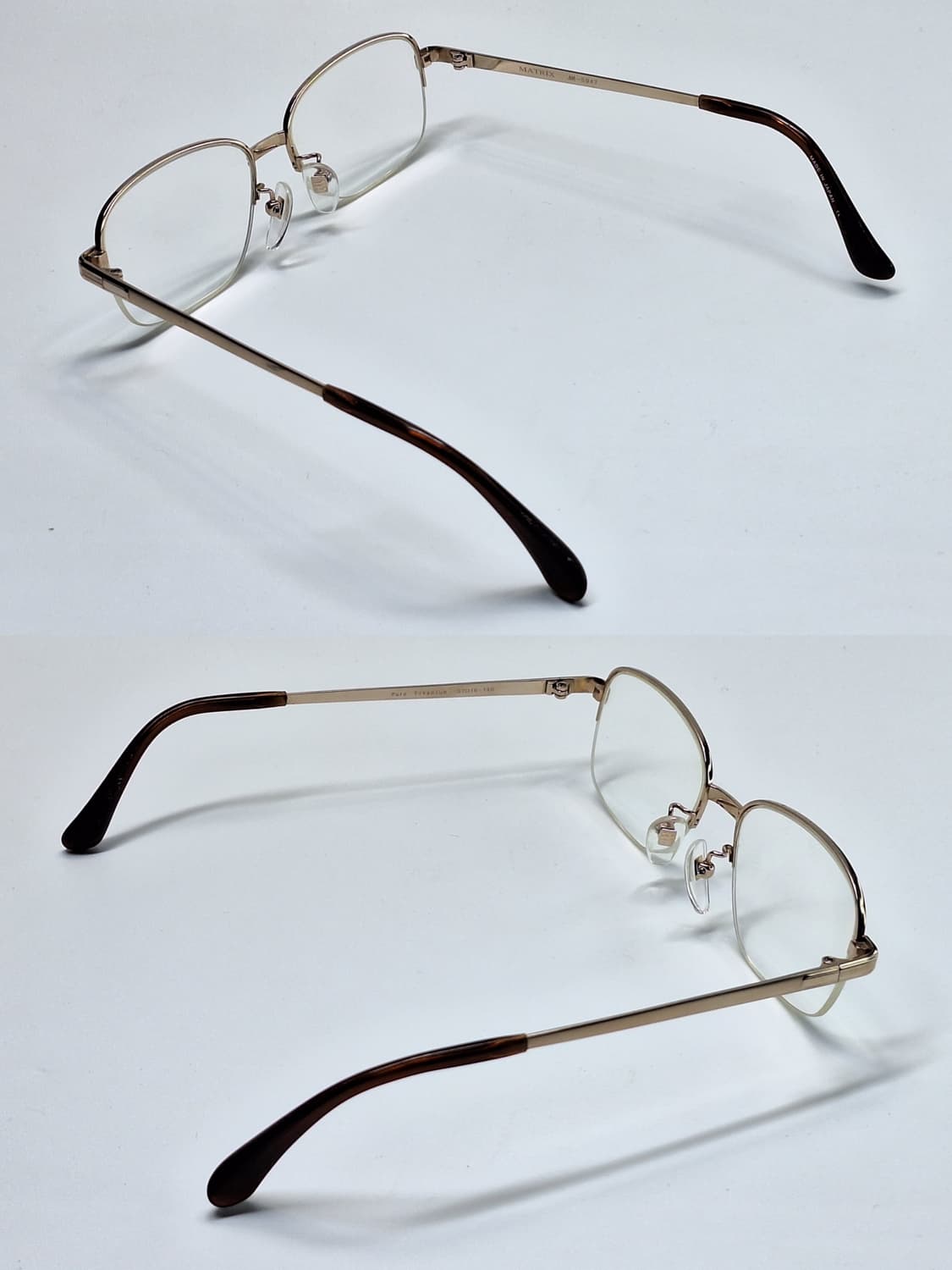 일제 순수 티타늄 반무테 안경테/MATRIX MA-5947/일본 빈티지  상품이미지4