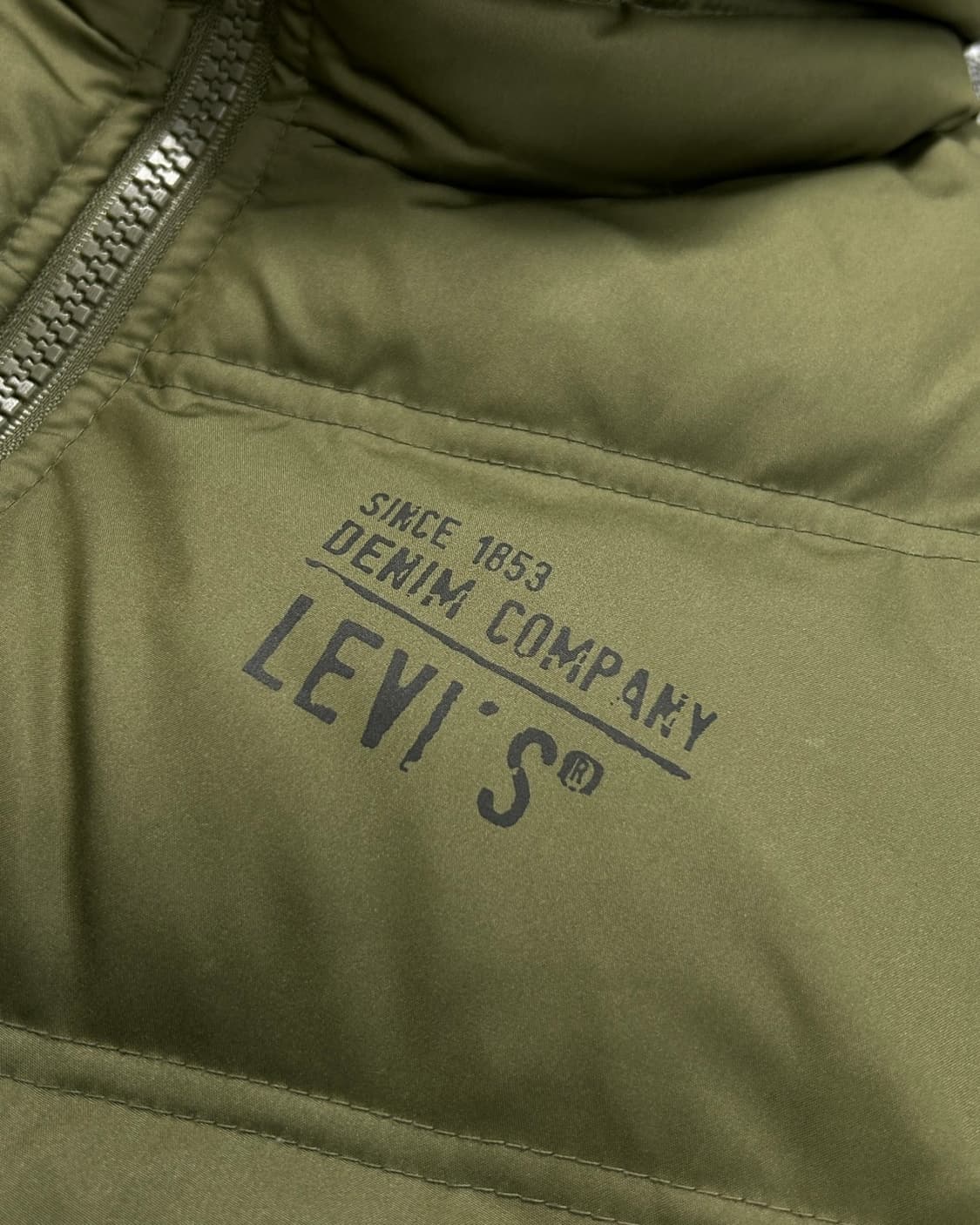 리바이스 빈티지 카키 숏패딩 M 상품이미지4
