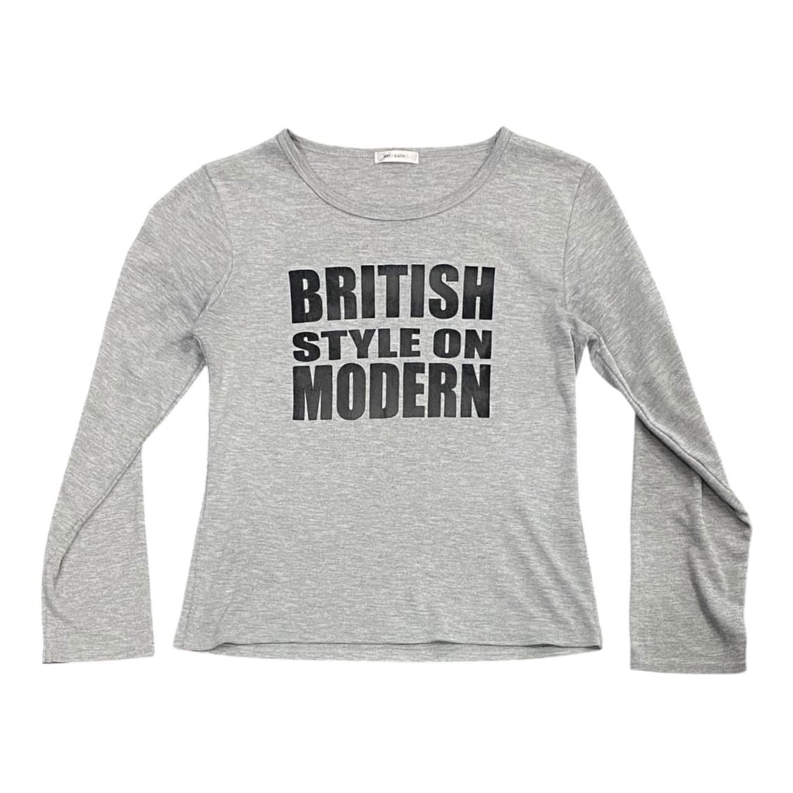 Hye kath 빈티지 레터링 롱슬리브 상품이미지1