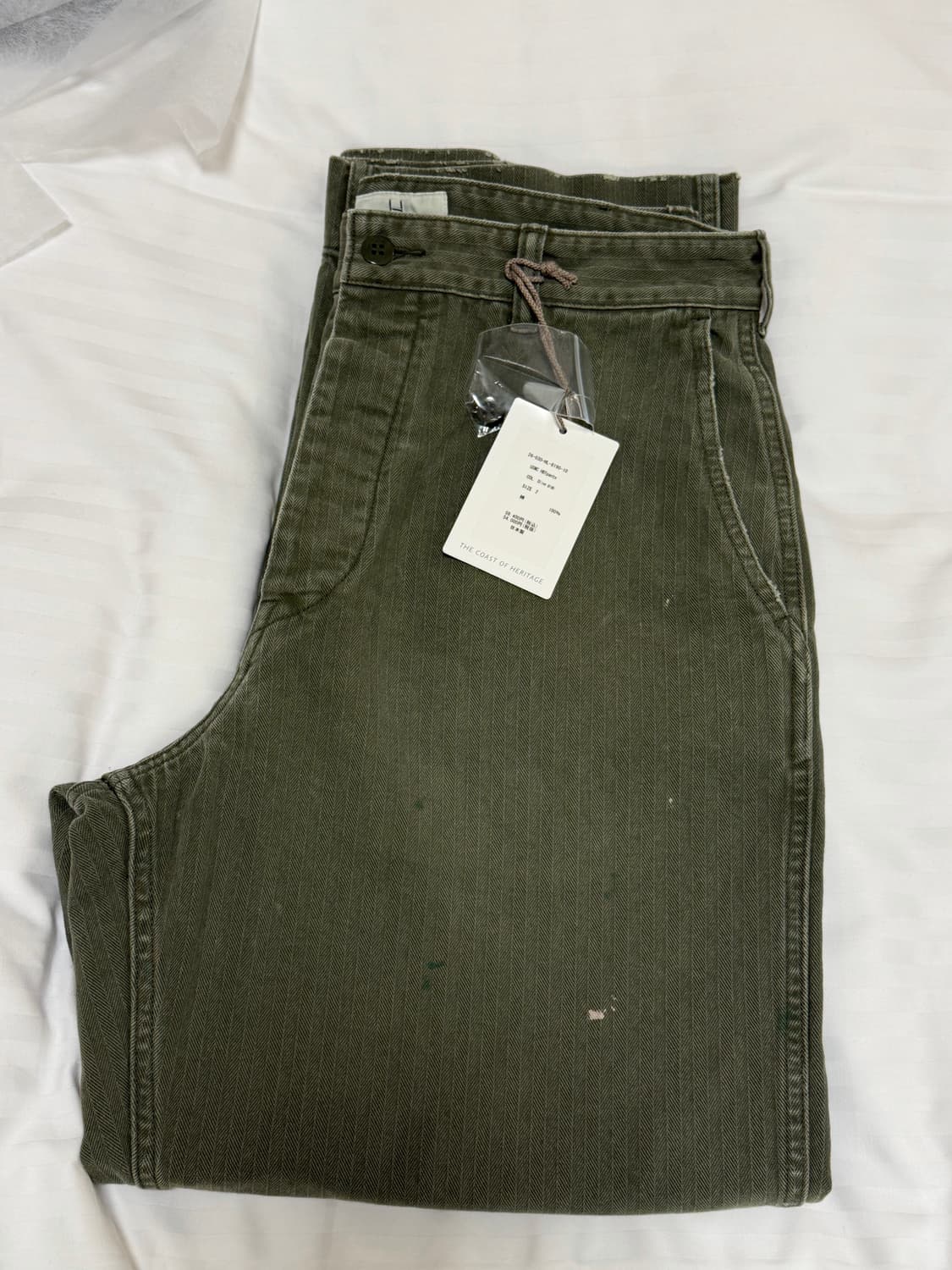 헤릴 usmc hbt퍼티그 팬츠 판매합니다 상품이미지2