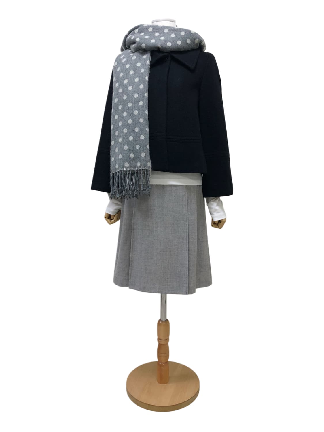 리버시블 도트 머플러 상품이미지3