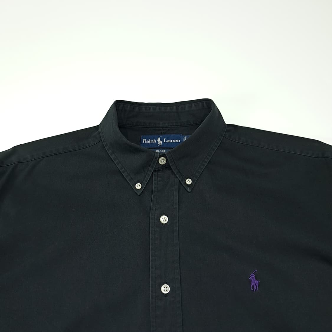 CL706 L 폴로 90s 미국판 퍼플포니 에메랄드 그린 셔츠 남방 상품이미지2