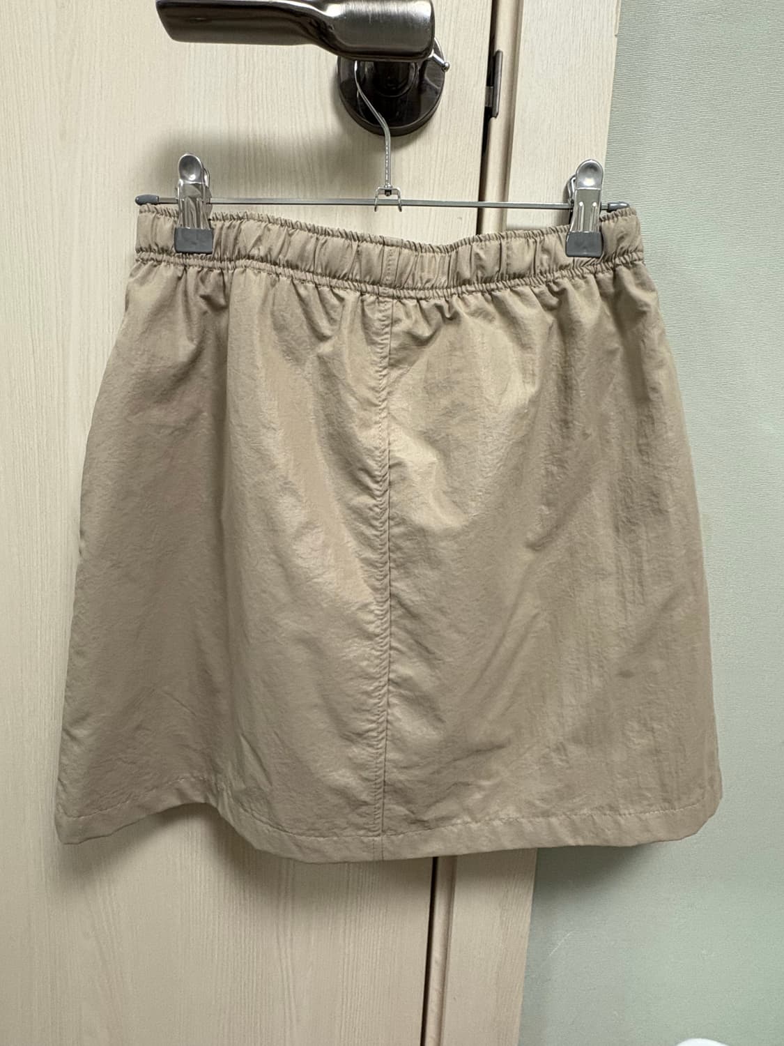 원더비지터 Nylon Zipper mini skirt [Beige] 상품이미지3