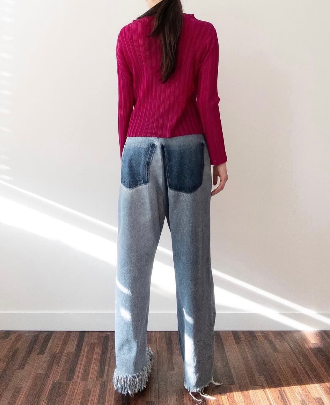 이세이미야케 플리츠플리즈 탑 마젠타 핑크 상품이미지2