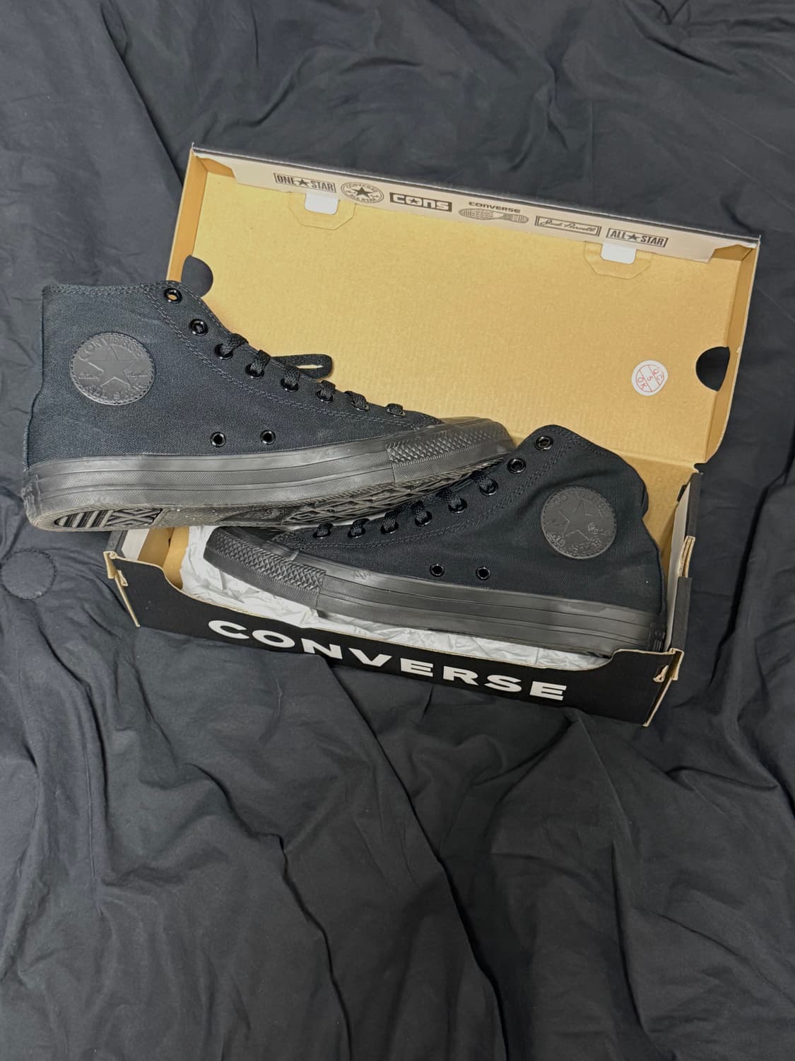 컨버스 하이 블랙 모노크롬 270 상품이미지1