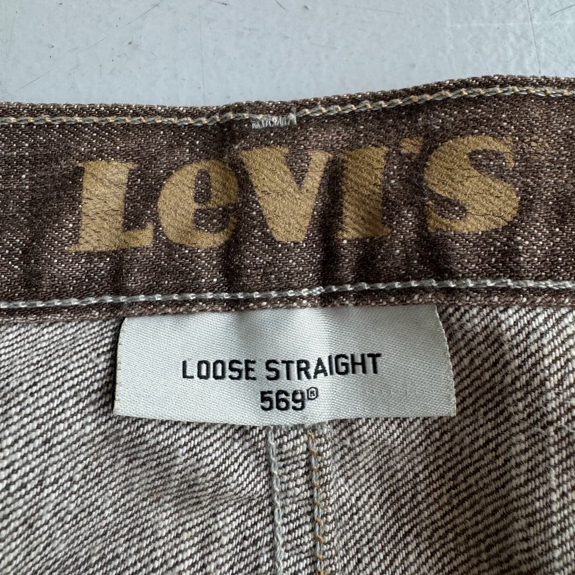 리바이스 00s 569 와이드 데님팬츠 브라운 상품이미지8
