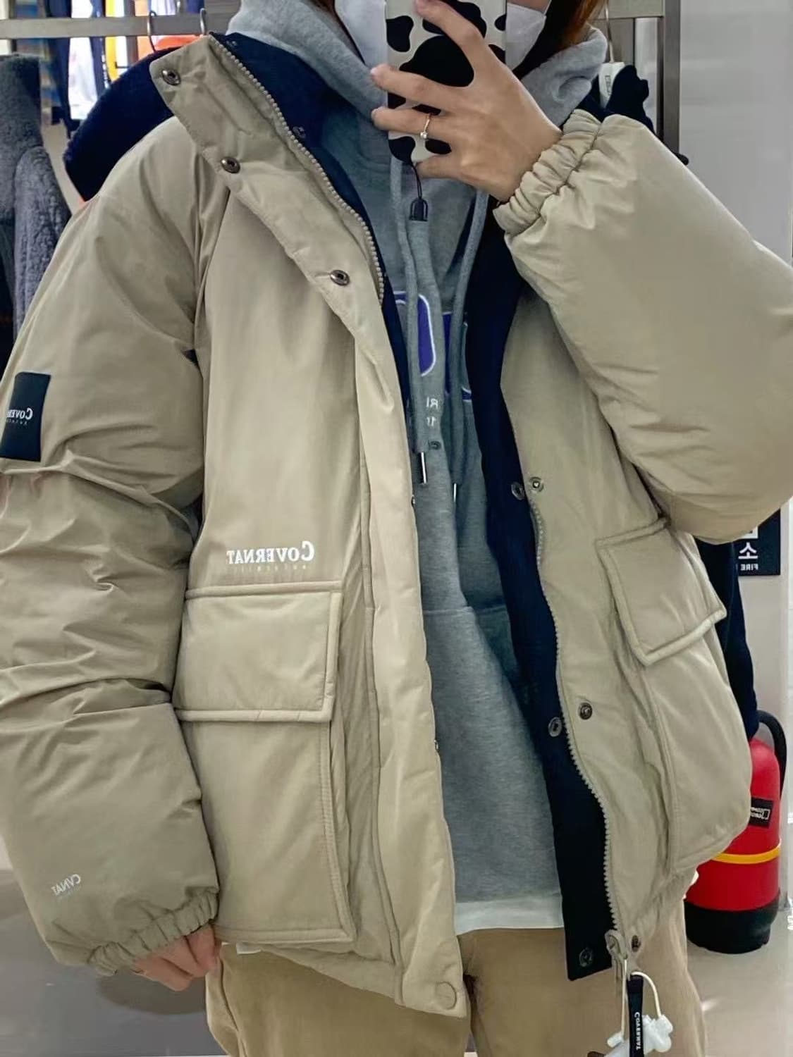 커버낫 양면 쇼패딩 S사이즈 상품이미지2