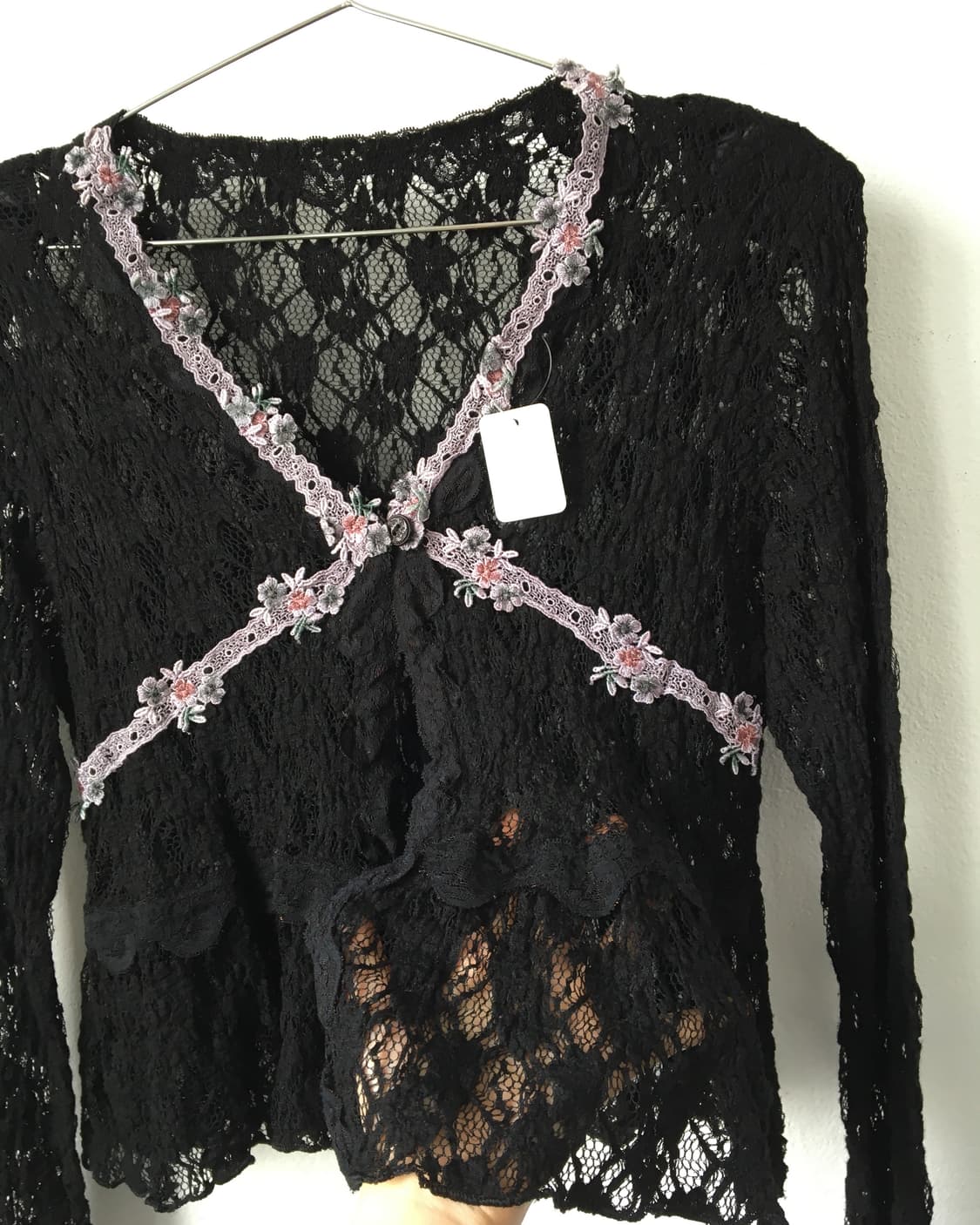 Lace point crochet knit cardigan 상품이미지4
