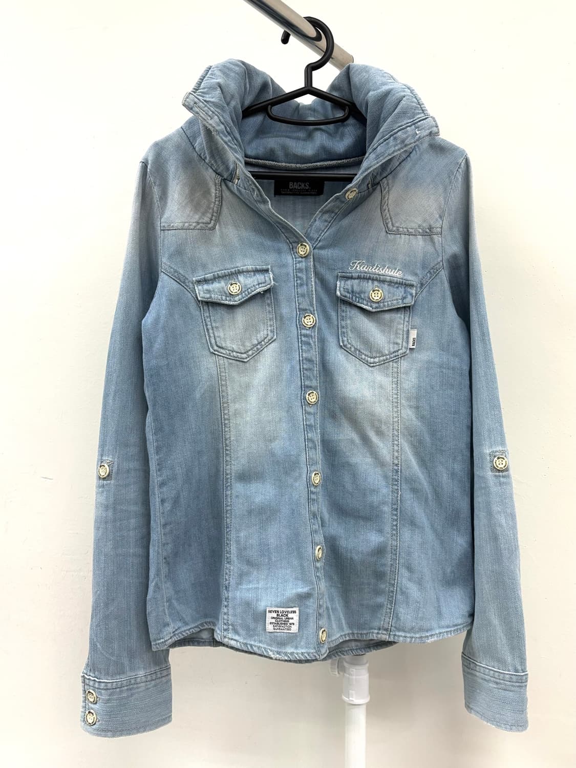 빈티지 데님 셔츠 y2k 상품이미지5