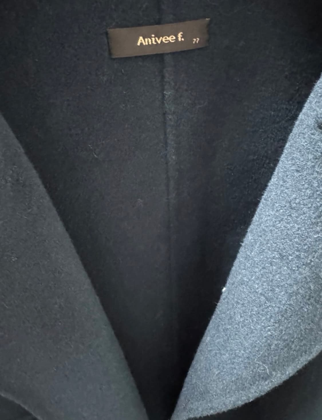 아니베 에프 청록색코트 상품이미지4