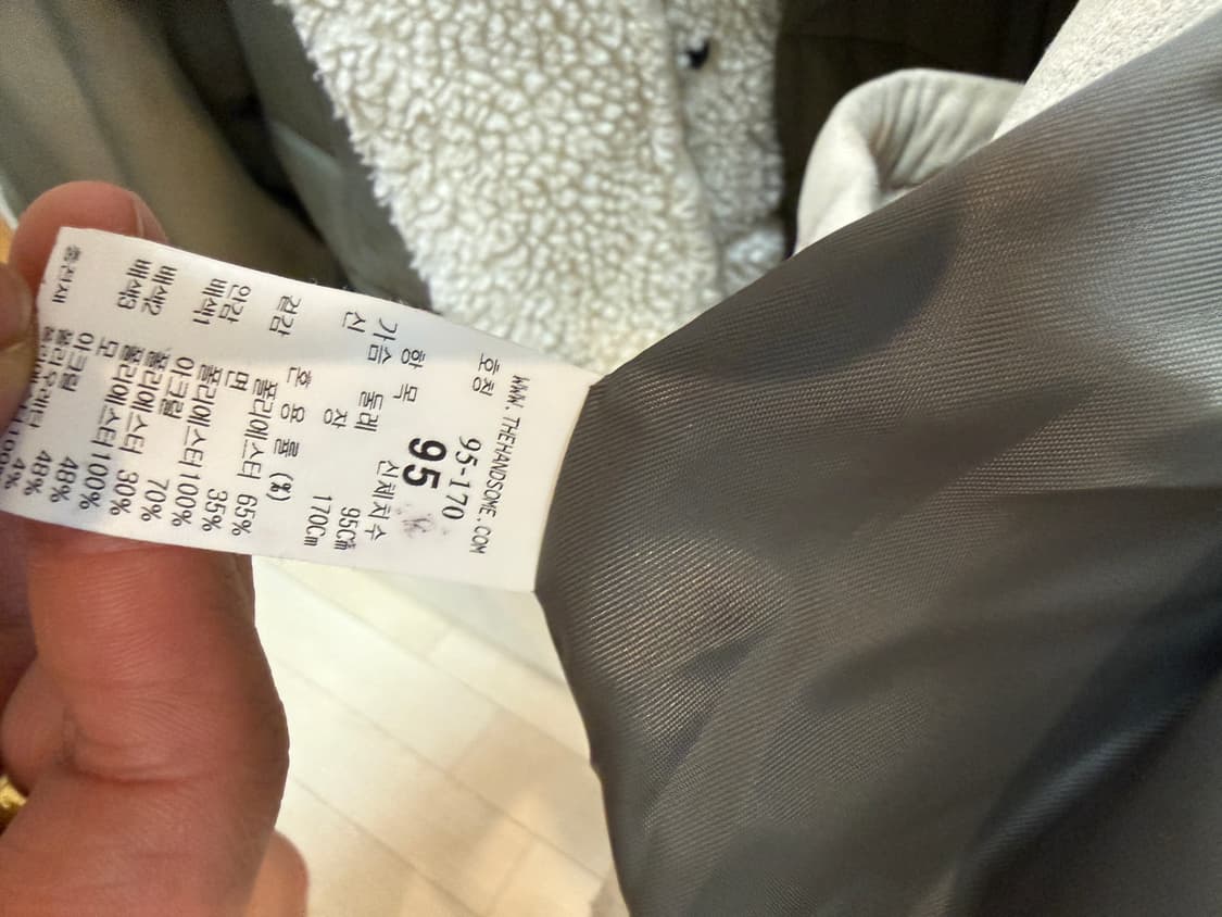 시스템옴므 퍼블록 레이어드 무스탕 카키 판매합니다 ! 상품이미지5