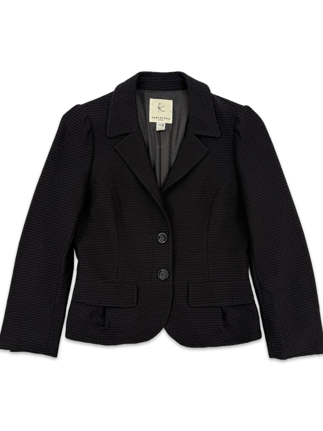 빈티지 KUMIKYOKU 블랙 싱글 자켓 상품이미지1