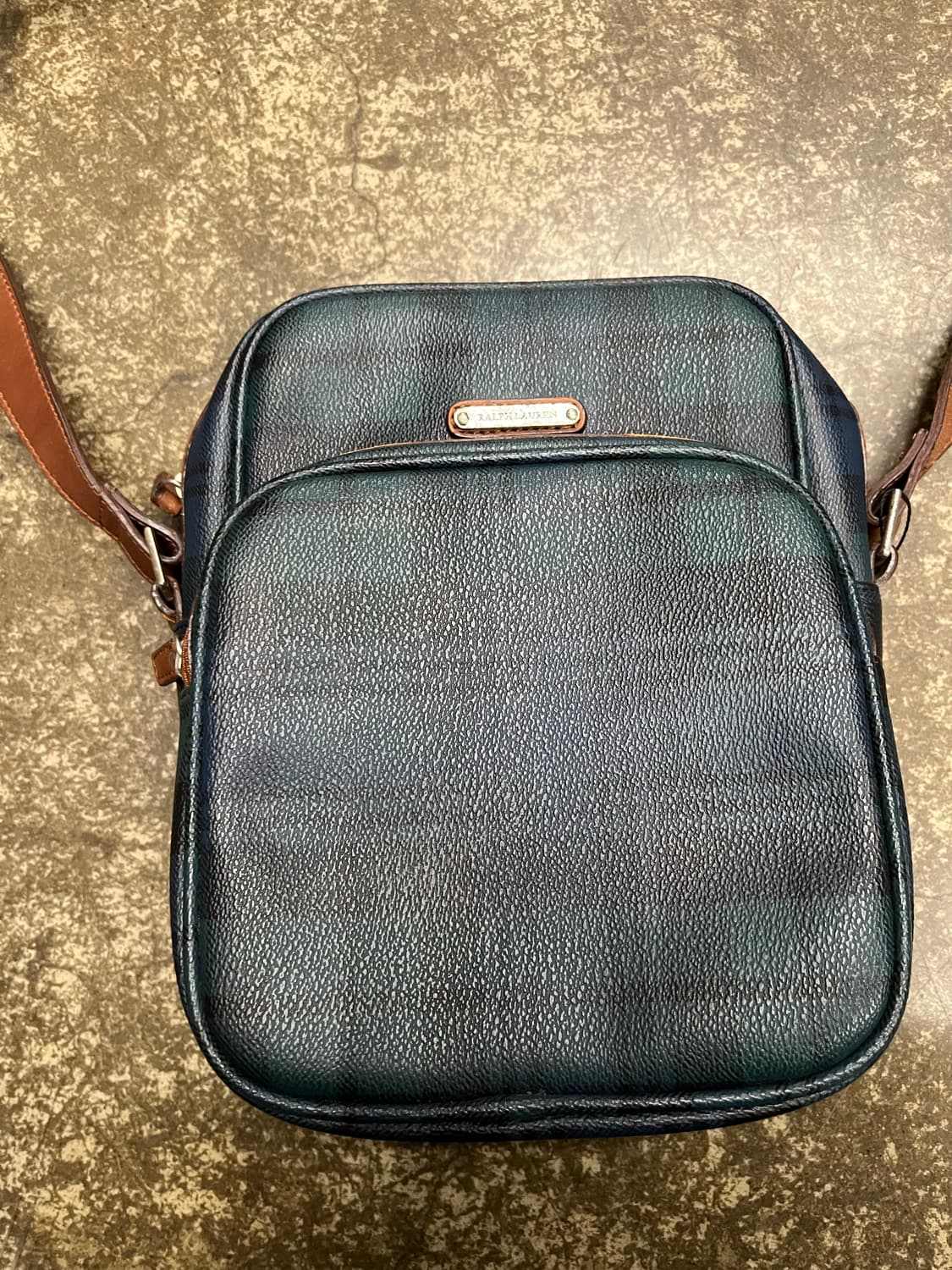 90s 폴로 랄프로렌 타탄체크 크로스백 상품이미지2