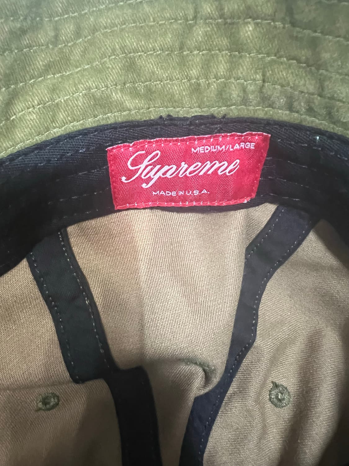 슈프림 워시드 벨벳 버킷햇 M/L 19fw 상품이미지4