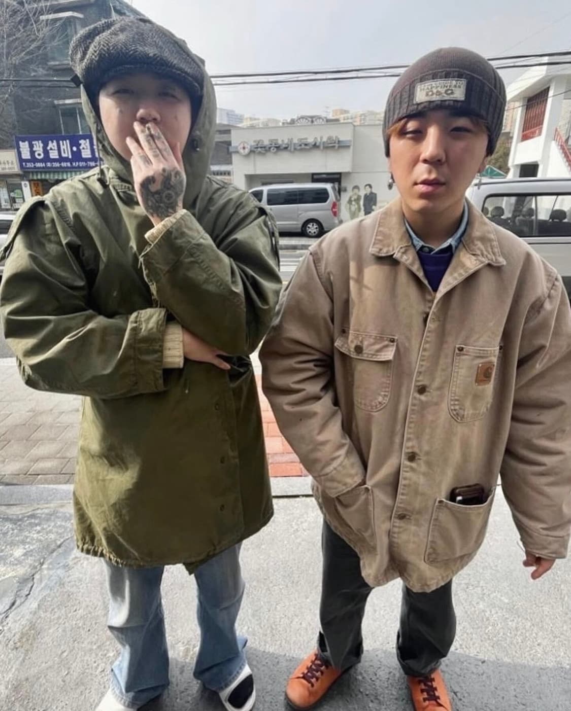 90s 칼하트 USA 빈티지 초어 코트 워트 자켓 상품이미지3