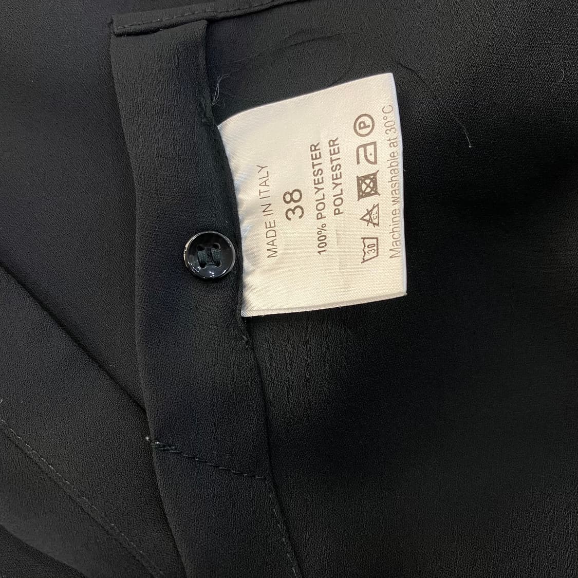입생로랑 블랙 실크 셔츠 38 상품이미지5