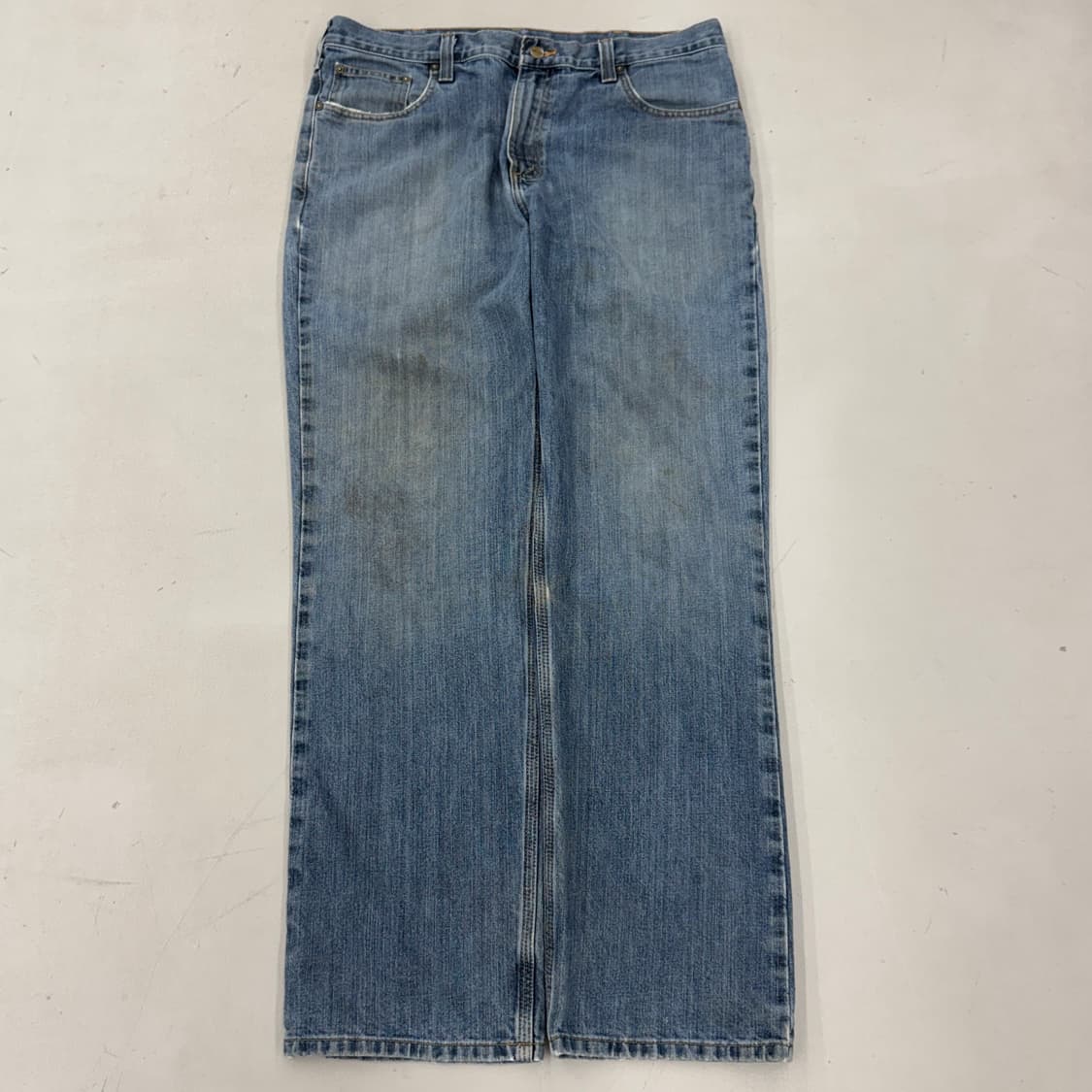 칼하트 OG 워싱 와이드 워크 데님팬츠 상품이미지2