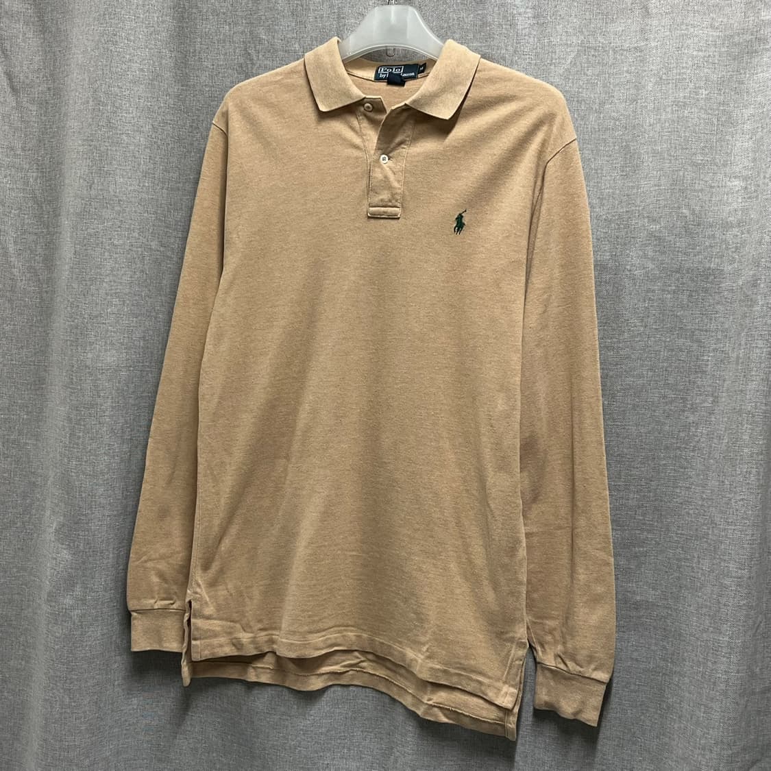 [M/해외] 폴로 랄프로렌 베이지 롱슬리브 긴팔 카라티 상품이미지3