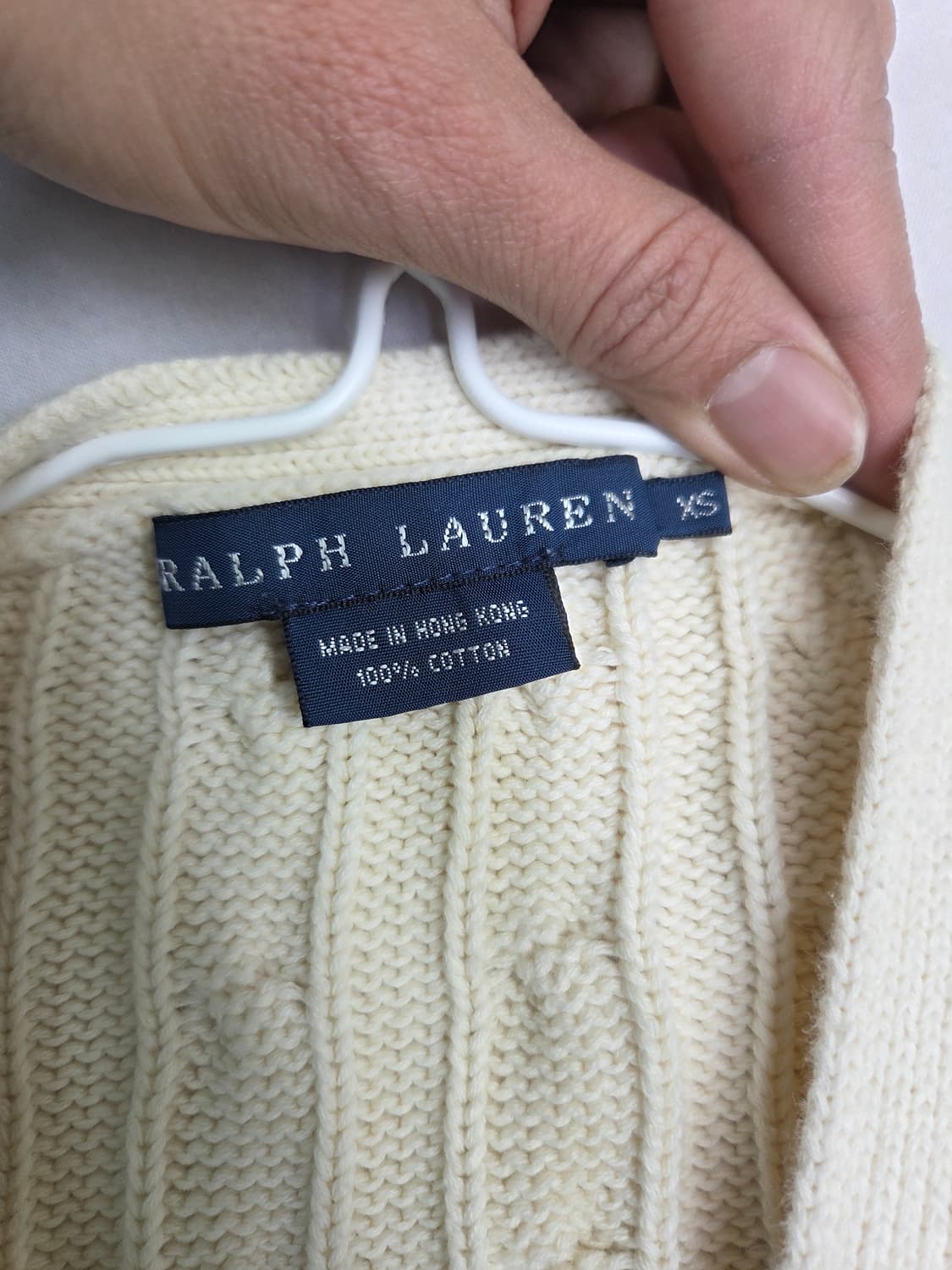 폴로 여성 가디건 xs 상품이미지3