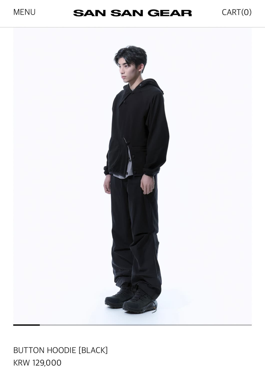 산산기어 버튼 후드 상품이미지2