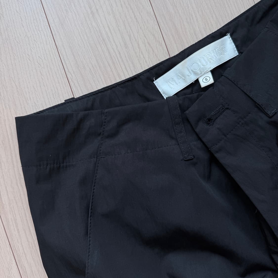 마조네 블랙 카고 팬츠 S 상품이미지3