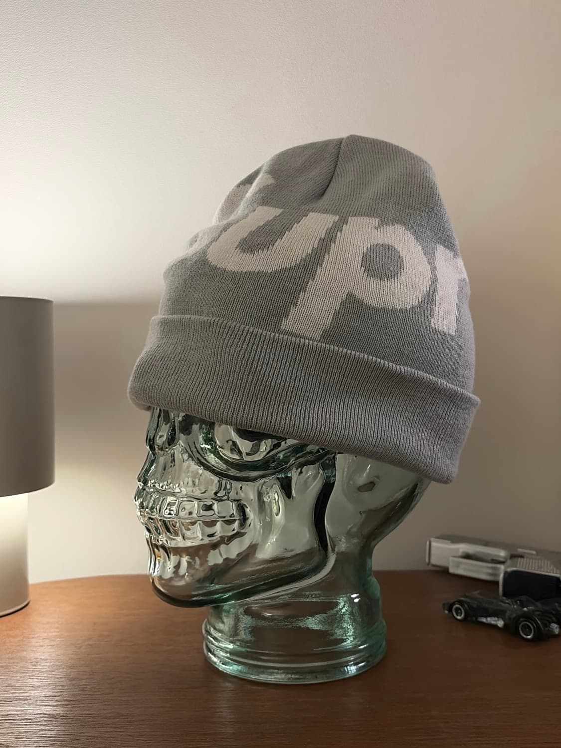 Supreme 슈프림 빅 로고 비니 헤더 그레이 상품이미지3