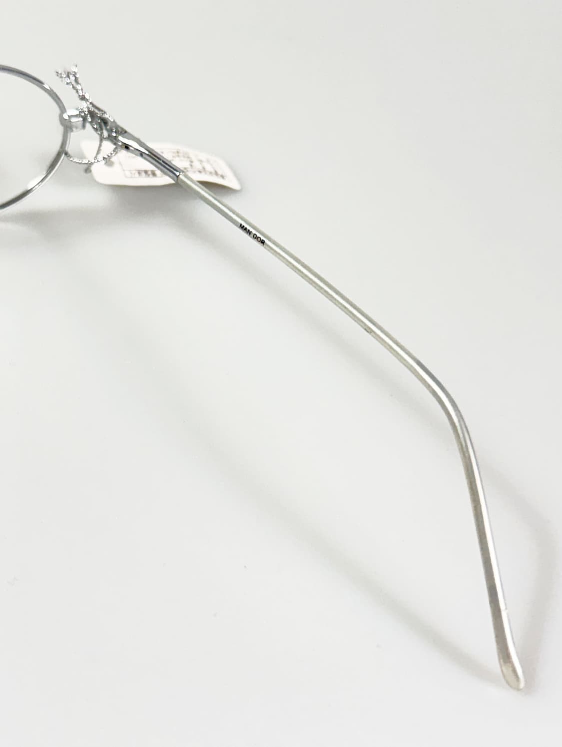 90s MANDOR 실버 슬림 오벌 프레임 빈티지 안경 상품이미지6