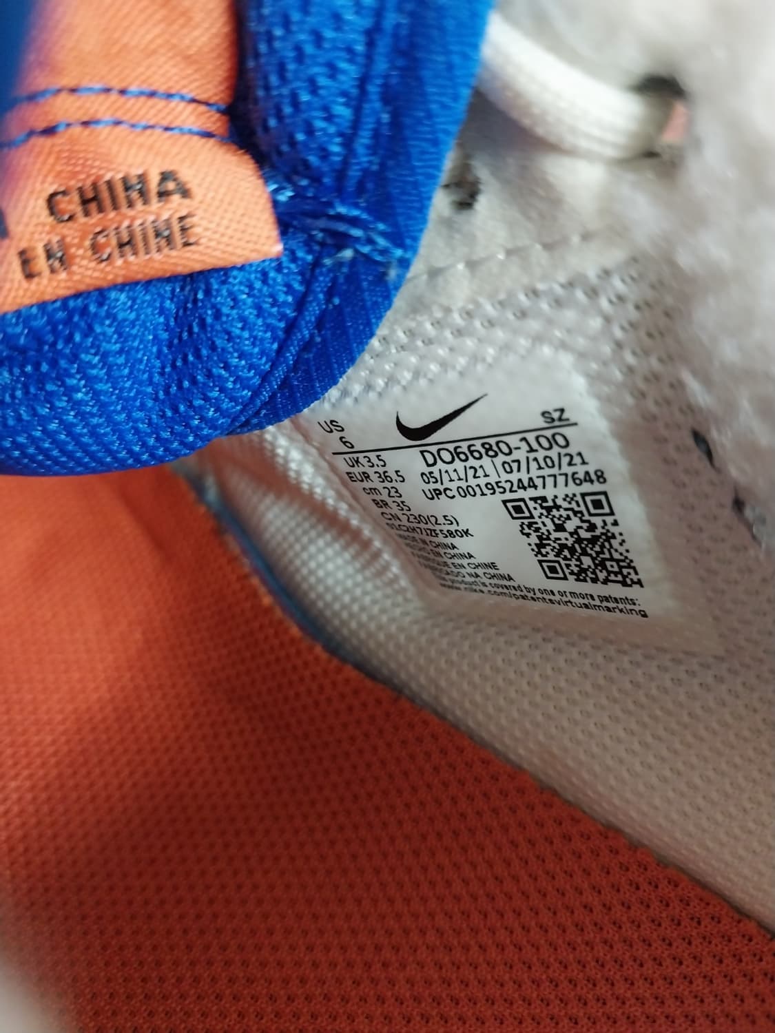 여성 나이키 에어포스1 07 로우 셰프라 플러스 화이트 운동화 (230) 상품이미지9