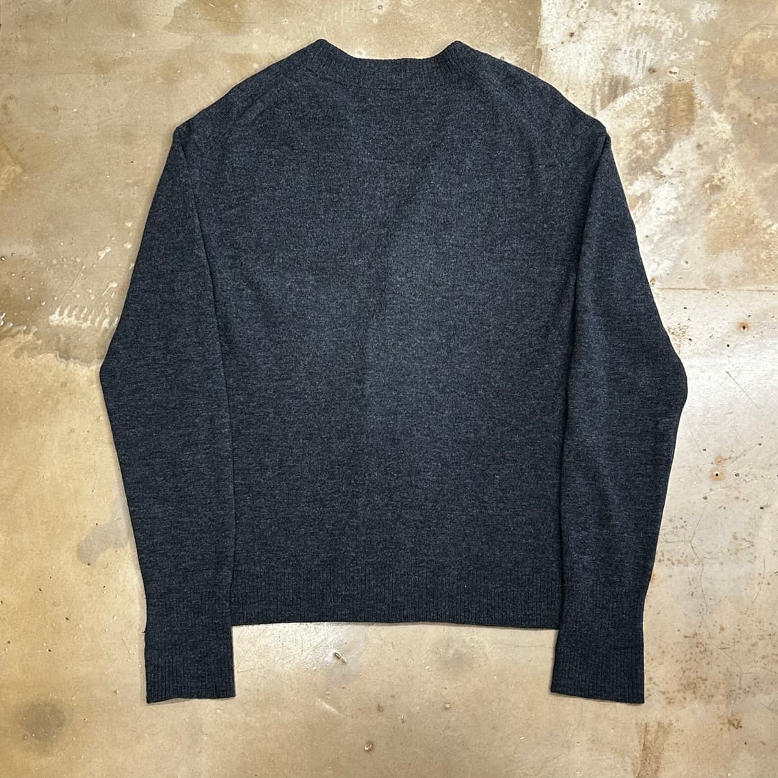 M 아크네 스튜디오 페이스 로고 챠콜 울 가디건 상품이미지3