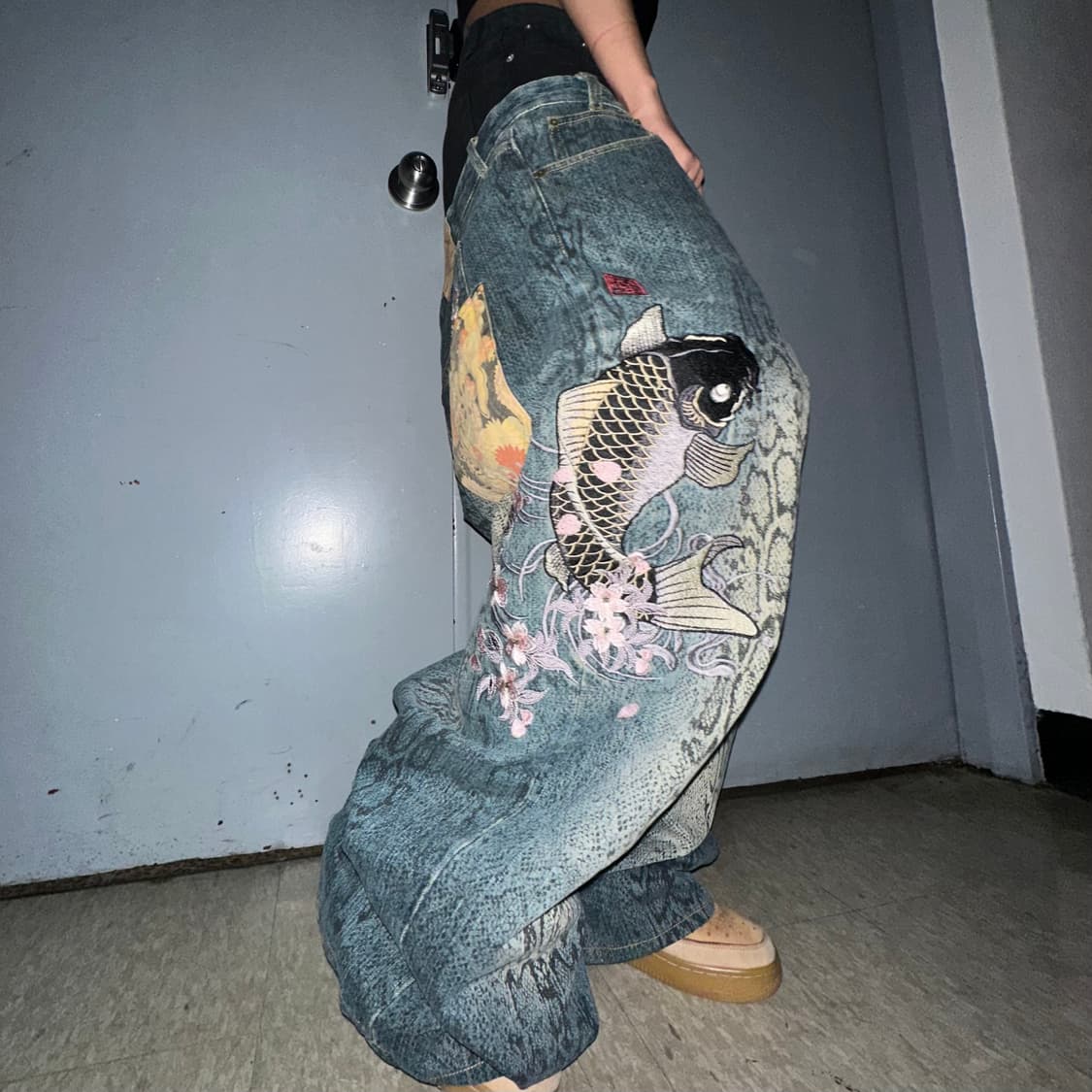 Karakuri tamashii Python Skin jeans 상품이미지2