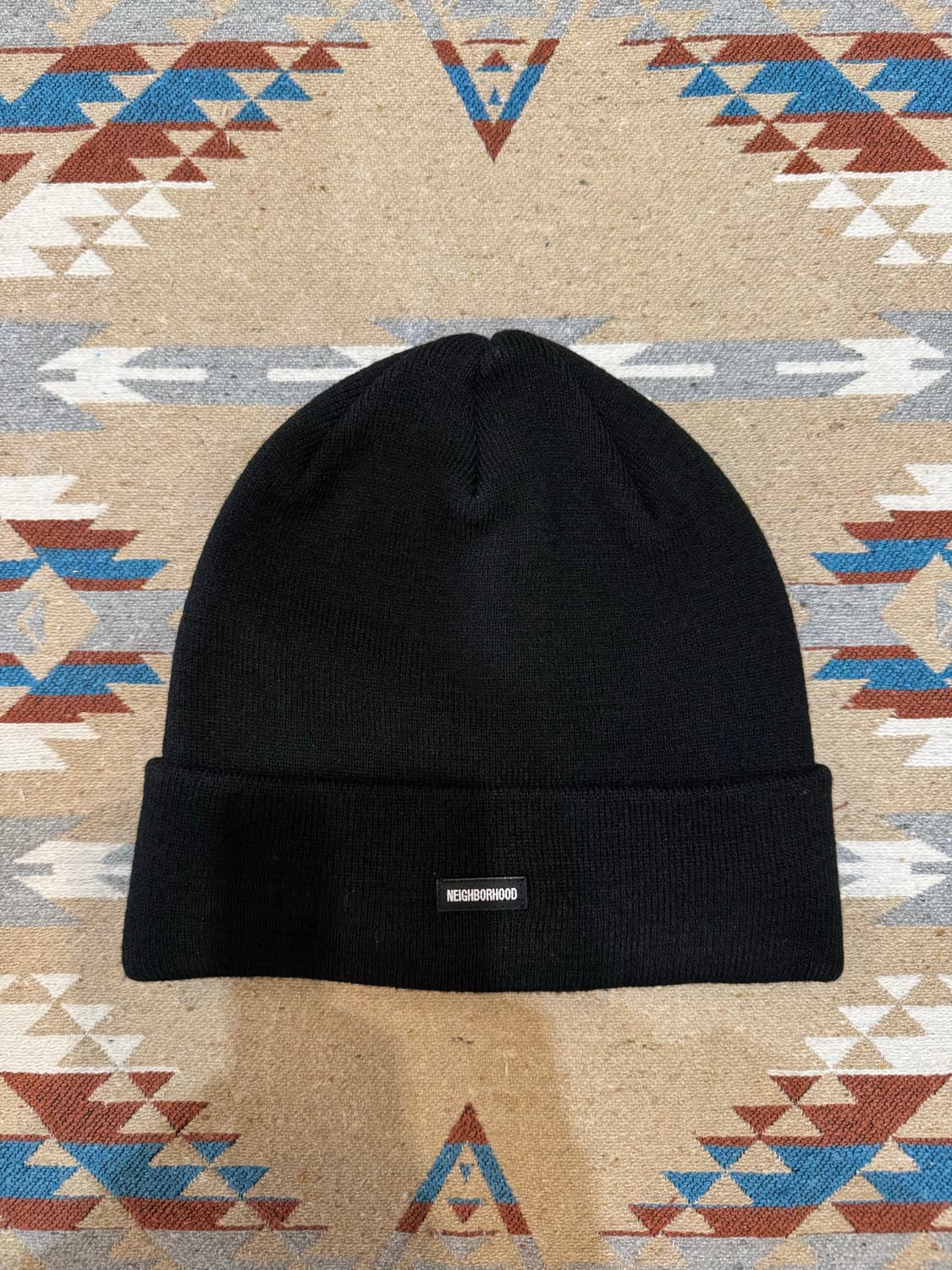 [OS] 네이버후드 로고 패치 비니 블랙 상품이미지2